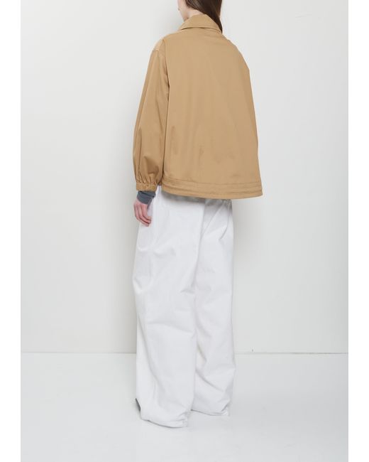 Konrad White Ev Quilted Pockets Reversible Cotton Jacket