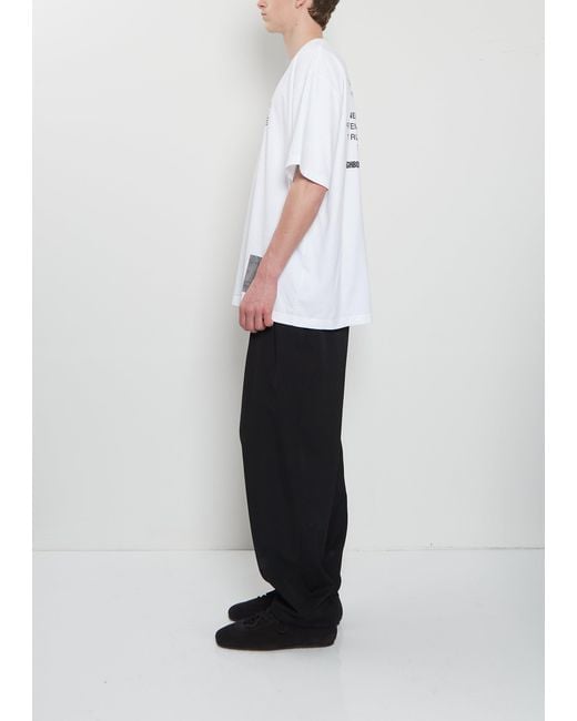 Yohji Yamamoto White X Neighborhood Cotton Tee Ss-1