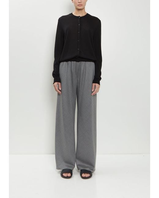 The Row Gray Gala Wool Pant