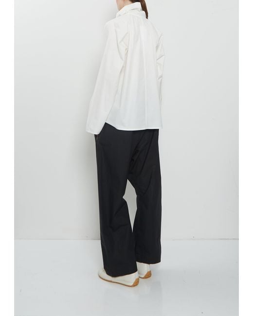 Sofie D'Hoore White Belor High-neck Cotton Shirt