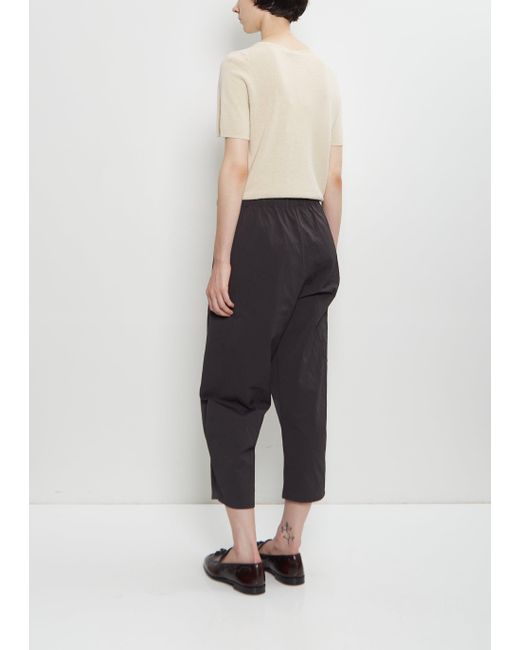 Apuntob Multicolor Cotton Gabardine Curved Pull On Pant
