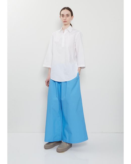 Sofie D'Hoore White Bait Half Placket Cotton Shirt