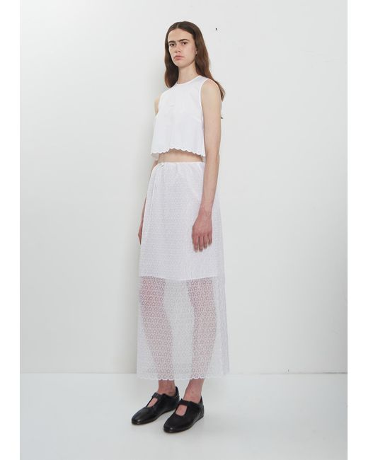 CECILIE BAHNSEN Black Deeba Cotton Top