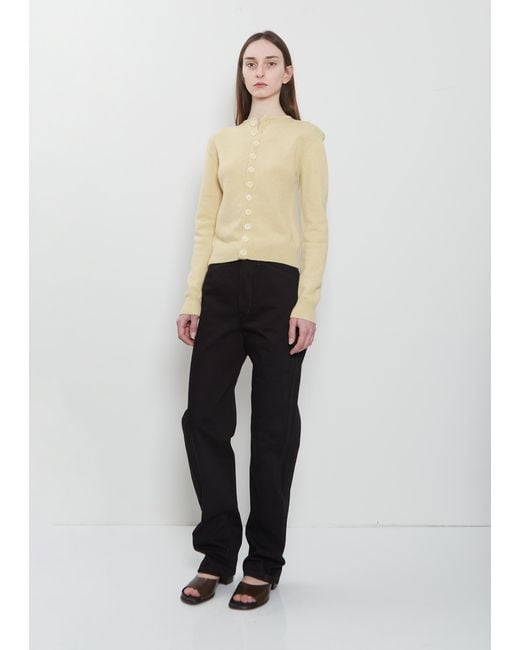 Lemaire Five Pockets Cotton Twisted Pants — Black