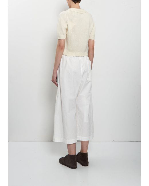 Wommelsdorff White Luca Short Sleeve Cashmere Cardigan