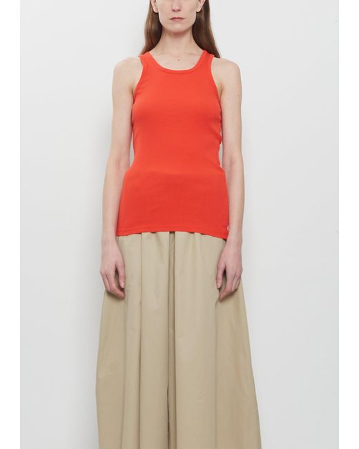 Meta Campania Collective Red Francis Cotton Ribbed Tank Top