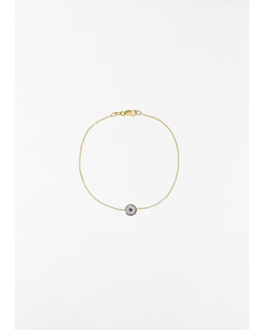 Ileana Makri Multicolor Leda Yellow Gold Bracelet
