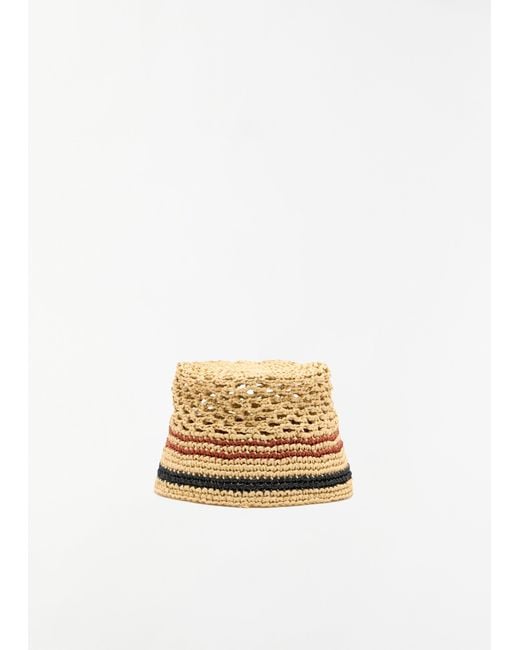 Plan C White Raffia Hat