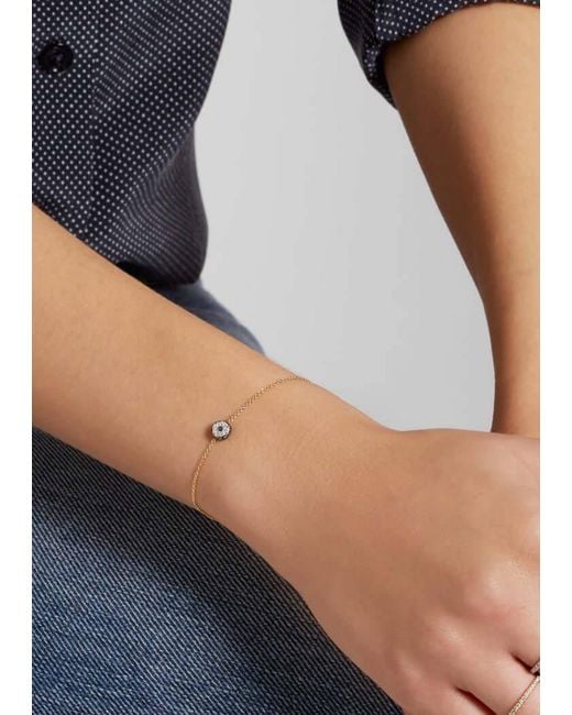 Ileana Makri Multicolor Leda Yellow Gold Bracelet