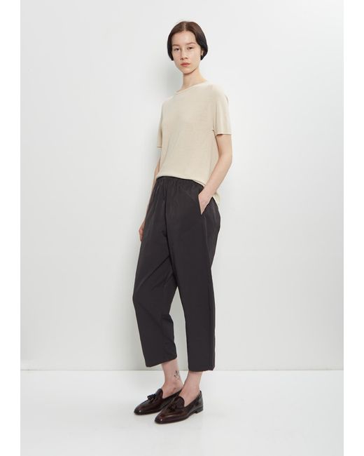 Apuntob Multicolor Cotton Gabardine Curved Pull On Pant