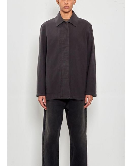 The Row Black Baeza Cotton Jacket