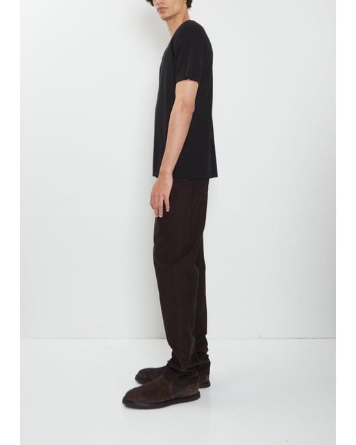 Frenckenberger Black Raglan Cashmere T-shirt Mono