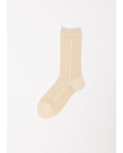 Antipast White Knitted Lace Socks