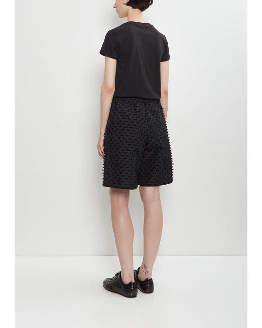 CECILIE BAHNSEN White Bruno Textured Shorts