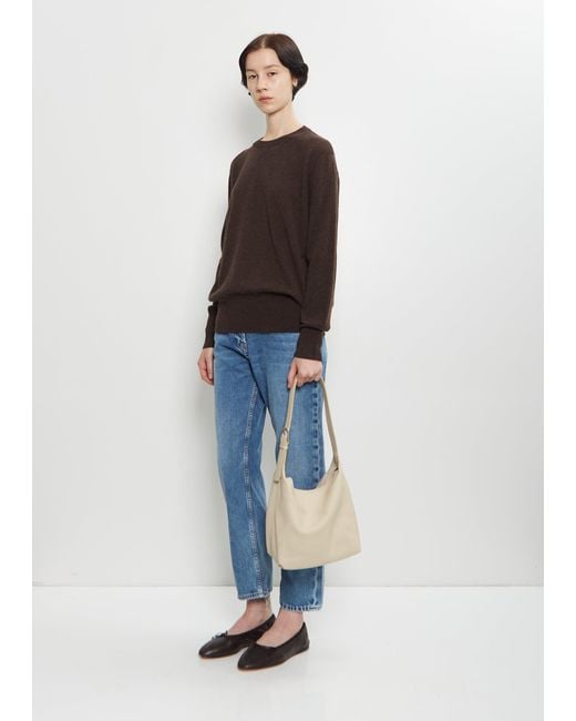 The Row White Isa Leather Bag