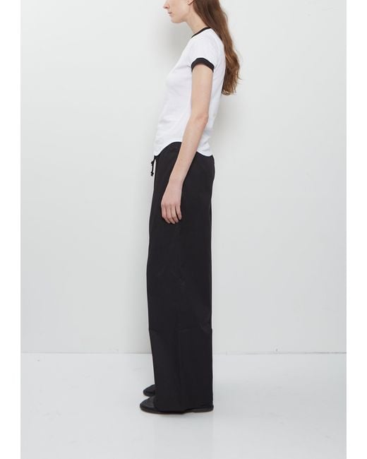 Meta Campania Collective White Lucy Curved Hem Fitted T Shirt