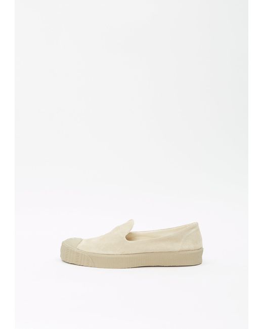 Spalwart White Special Slip On Suede