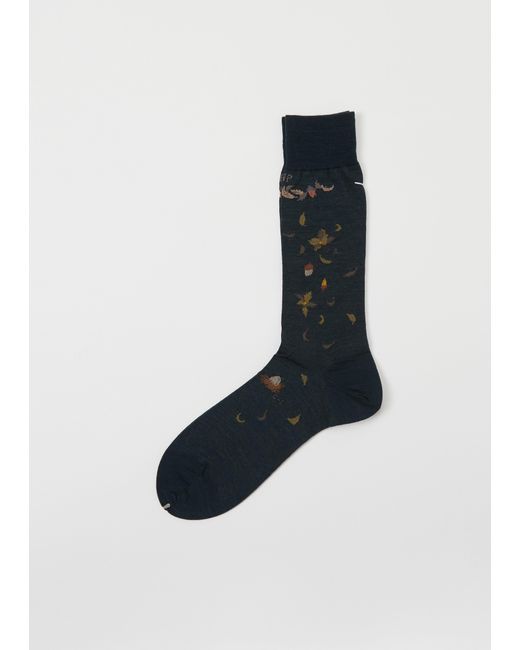 Antipast Men Blue Wind & The Acorn Tree Wool Socks