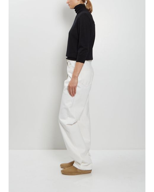 The Row White Burty Cotton Jean