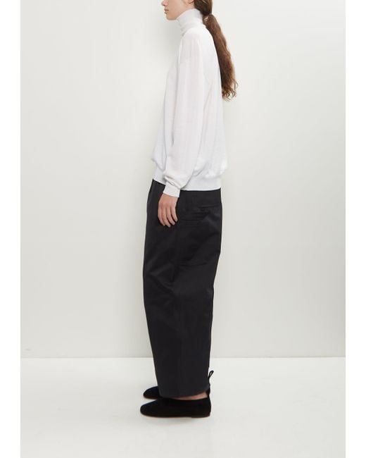 Sofie D'Hoore White Maffei Wool Turtleneck Pullover