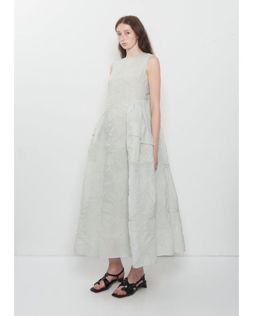 CECILIE BAHNSEN White Duana Papillon Matelasse Dress