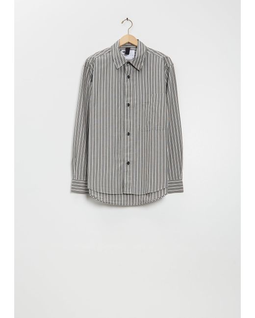 MHL by Margaret Howell Gray Basic Cotton Shirt