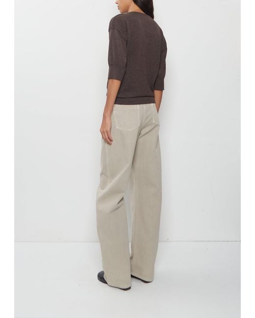 Lemaire Brown Short Sleeve Sweater