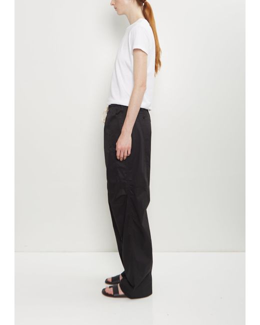 6397 White Cotton Drawstring Pant