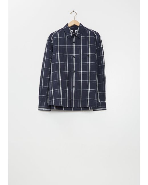MHL by Margaret Howell Blue Overall Cotton Linen Shirt