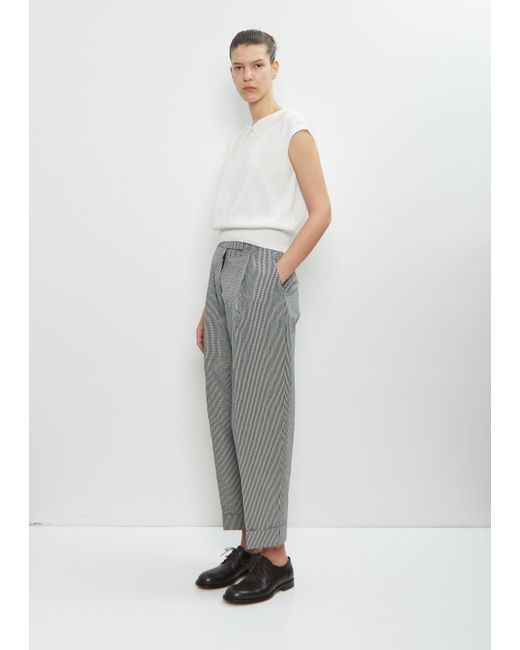 Margaret Howell White Cotton Linen Collared Vest