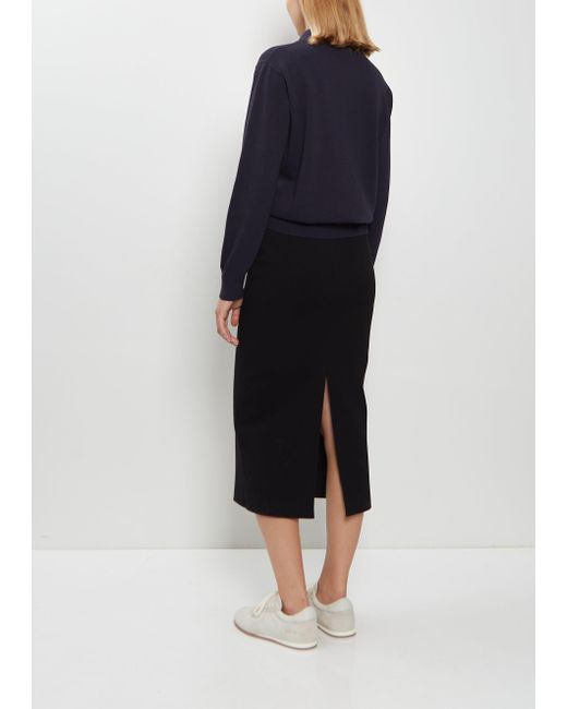 High Sport Blue Geo Petra Stretch Cotton Skirt