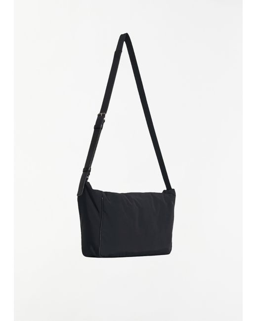 The Row Men White Technical Cotton Lloyd Shoulder Bag