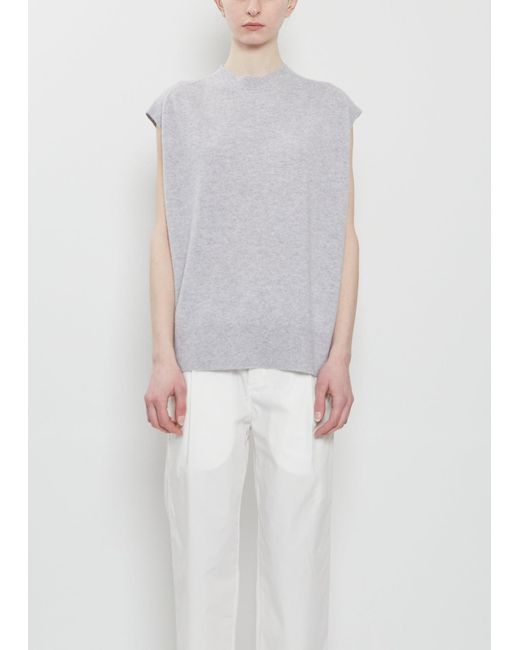 Sofie D'Hoore White Mistle Cashmere Shell