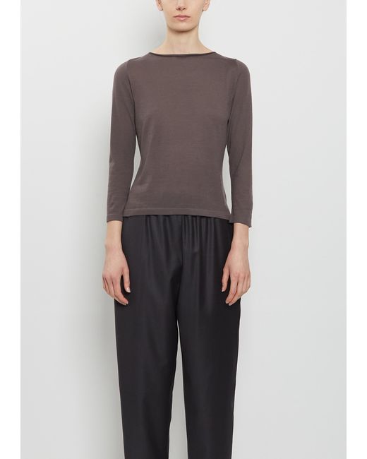 Dusan Gray Classic Cashmere Sweater