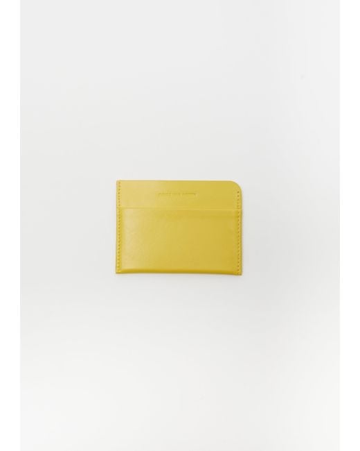 Dries Van Noten Yellow Leather Cardholder