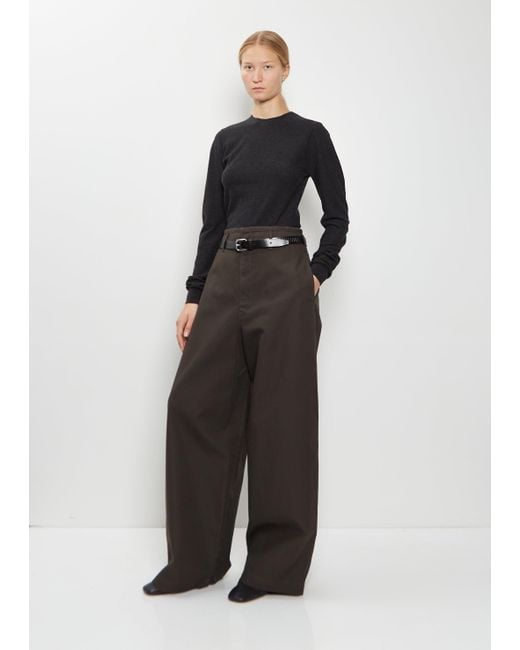 Lemaire Black Large Cotton Chino