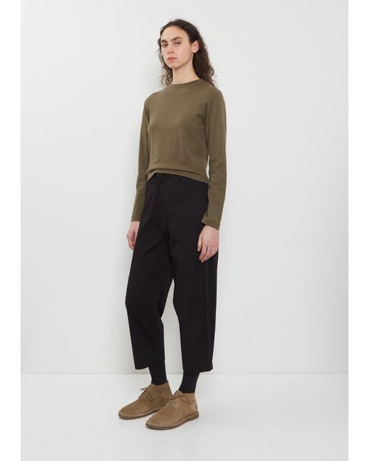 Extreme Cashmere Black N°451 Lisa Cotton Cashmere Top