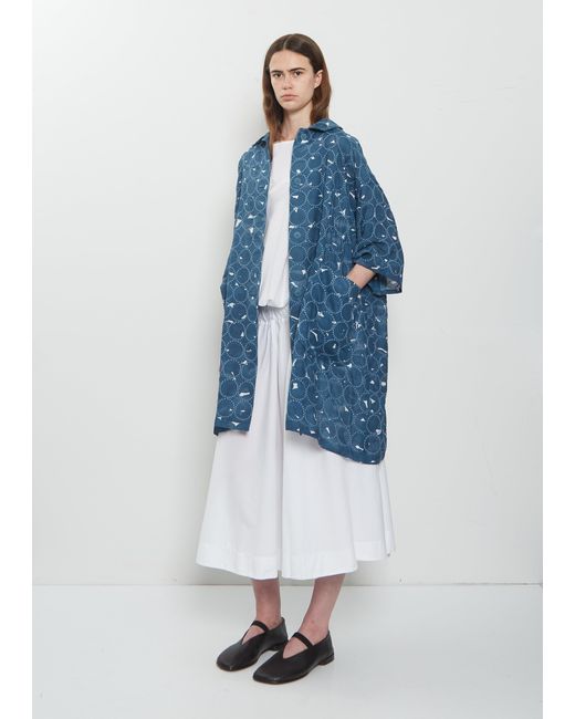 Minä Perhonen Blue Pensaat & Tambourine Cotton Coat