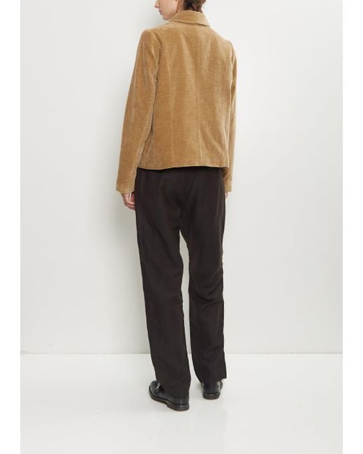 Casey Casey Black Pwet Cotton Velvet Jacket