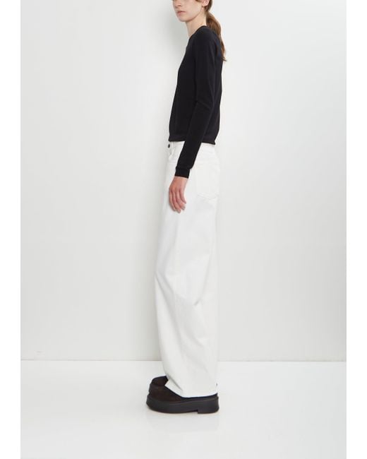 The Row Black Lissana Stretch Jersey Top