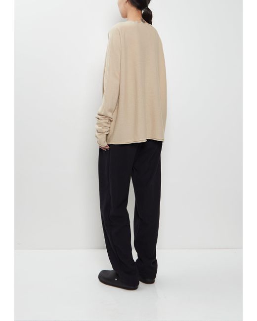 Casey Casey Natural Seamless Cashmere Jumper