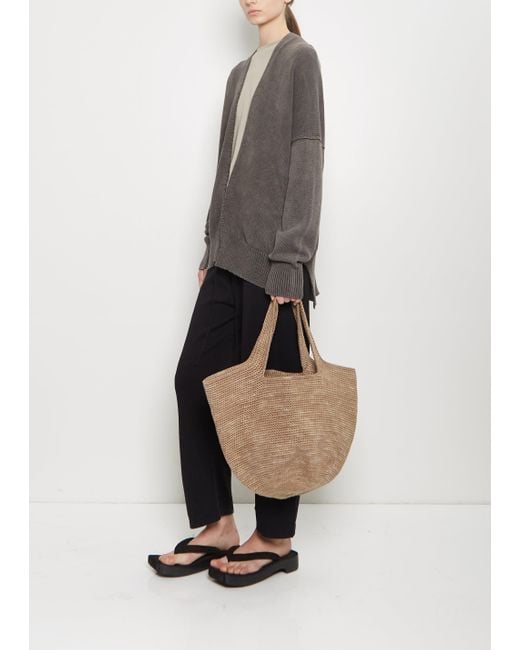 Lauren Manoogian White Crochet Bowl Tote