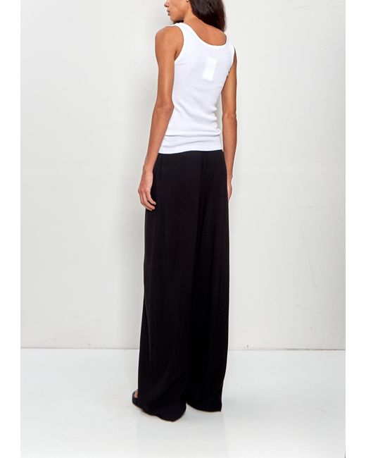 Comoli White Ribbed Tank Top