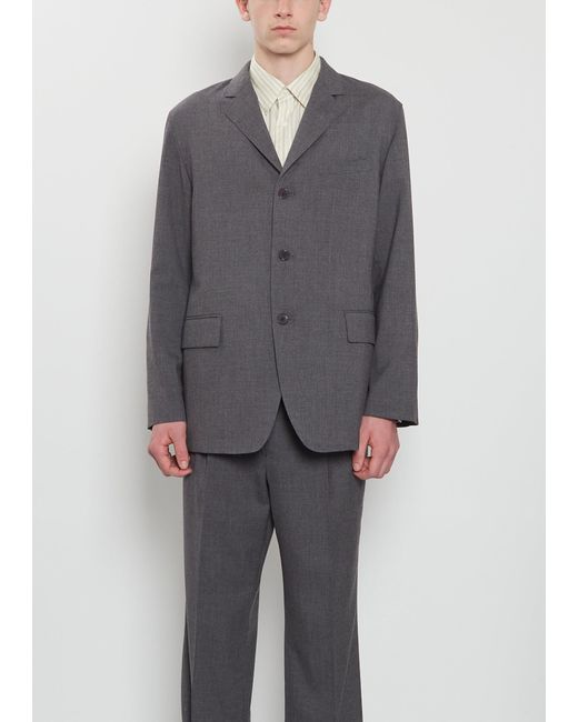 Auralee Gray Super Twist Cashmere Pora Jacket