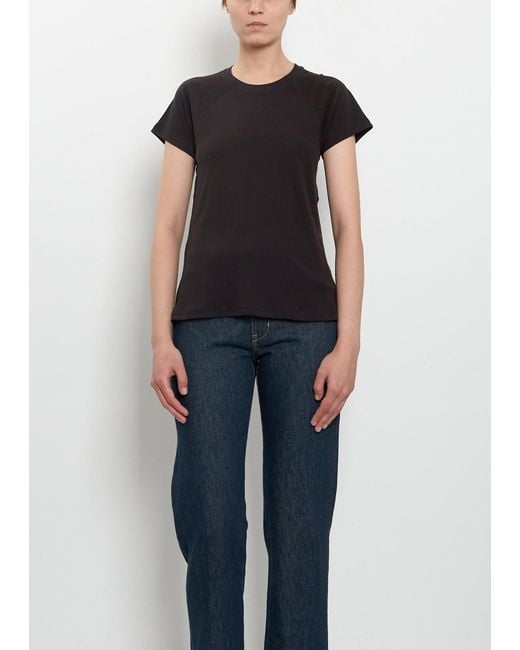 6397 Black Raglan Cotton Tee