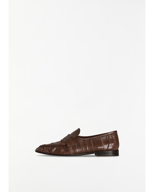 The Row White Soft Loafer