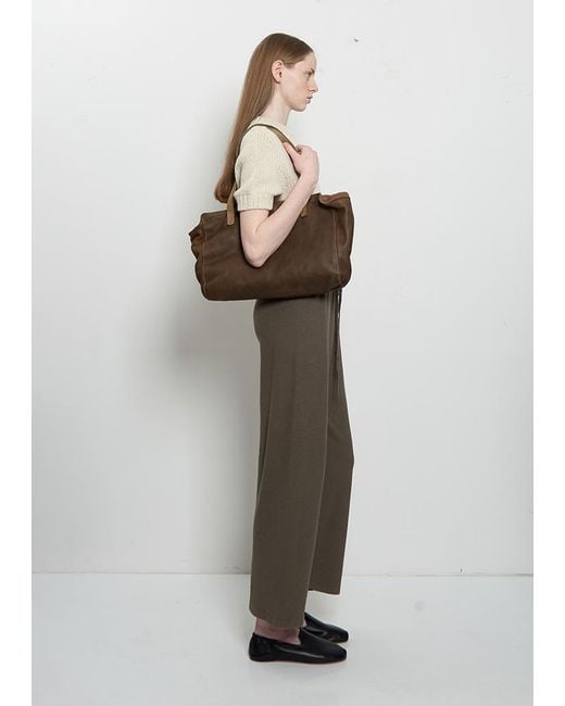 Guidi Brown Handle Leather Bag