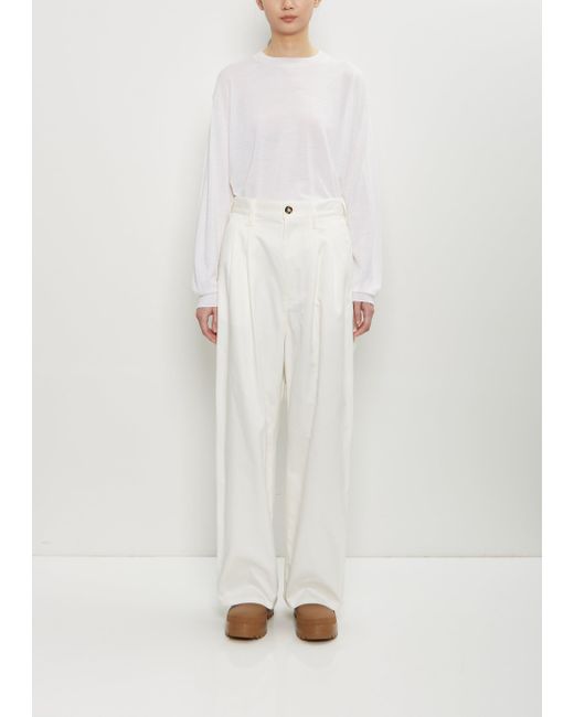 Sofie D'Hoore White Polke Cotton Loose Pants