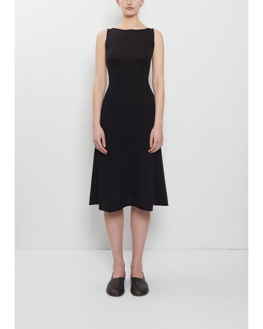 Extreme Cashmere Black N°468 Gabrielle Merino Wool Cashmere Dress