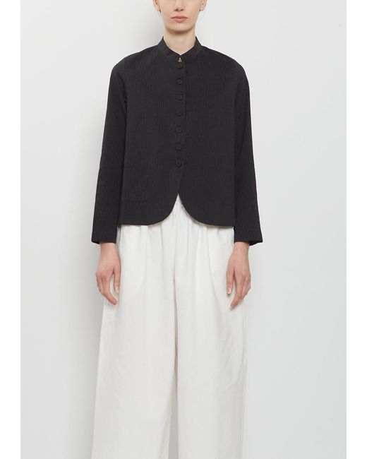 École de Curiosités Black Jessica Cotton Silk Jacket